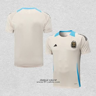 Maglia Allenamento Argentina 2024-2025 Giallo