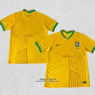 Maglia Brasile Jesus 2024-2025 Giallo Thailandia