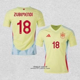 Seconda Maglia Spagna Giocatore Zubimendi 2024