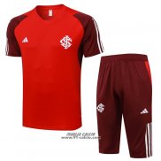 Tuta da Track Flamengo Manica Corta 2024-2025 Rosso - Pantaloncini