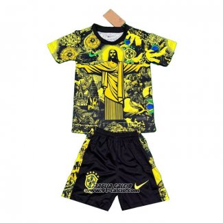 Maglia Brasile Jesus Bambino 2024-2025 Giallo