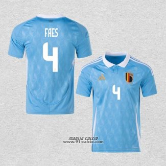 Seconda Maglia Belgio Giocatore Faes 2024