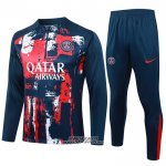 Tuta da Track Felpa Paris Saint-Germain Bambino 2024-2025 Blu