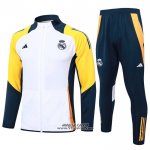 Tuta da Track Giacca Real Madrid Bambino 2024-2025 Bianco