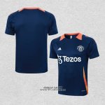 Maglia Allenamento Manchester United 2024-2025 Blu