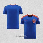 Maglia Allenamento Paesi Bassi 2024-2025 Blu