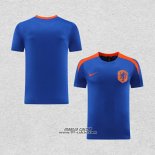 Maglia Allenamento Paesi Bassi 2024-2025 Blu