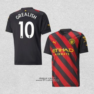 Seconda Maglia Manchester City Giocatore Grealish 2022-2023