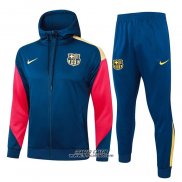 Tuta con Cappuccio Barcellona 2024-2025 Blu