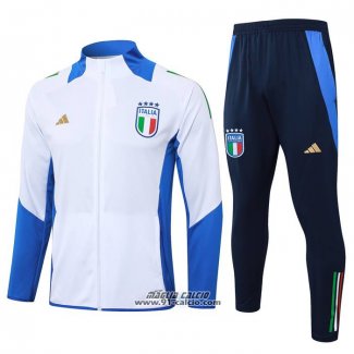 Giacca Italia 2024-2025 Bianco e Blu