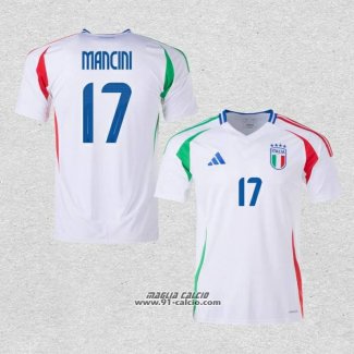 Seconda Maglia Italia Giocatore Mancini 2024-2025