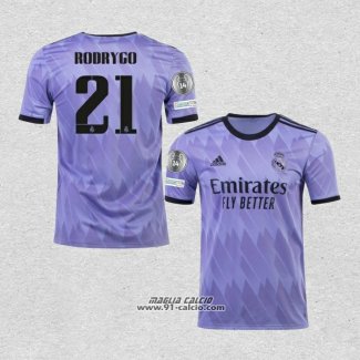 Seconda Maglia Real Madrid Giocatore Rodrygo 2022-2023