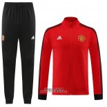 Tuta da Track Giacca Manchester United 2023-2024 Rosso