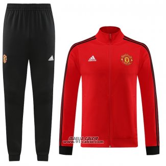 Tuta da Track Giacca Manchester United 2023-2024 Rosso