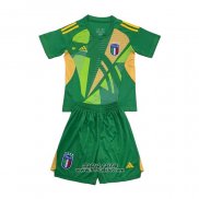 Maglia Italia Portiere Bambino 2024-2025 Verde