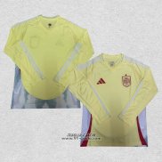 Seconda Maglia Spagna Manica Lunga 2024