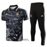 Conjunto Polo Real Madrid Dragon 2024-2025 Nero