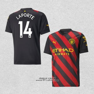 Seconda Maglia Manchester City Giocatore Laporte 2022-2023