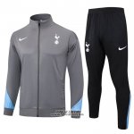 Tuta da Track Giacca Tottenham Hotspur 2024-2025 Grigio