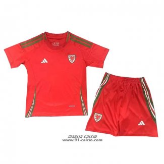 Prima Maglia Galles Bambino 2024