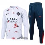 Tuta da Track Felpa Paris Saint-Germain 2024-2025 Bianco