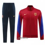 Tuta da Track Giacca Barcellona 2024-2025 Rosso