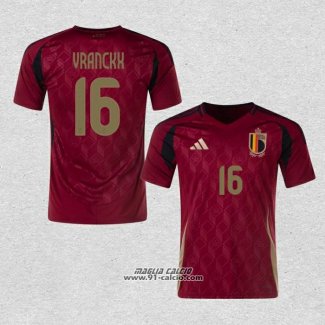 Prima Maglia Belgio Giocatore Vranckx 2024