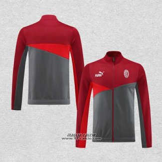 Giacca Milan 2024-2025 Rosso Grigio