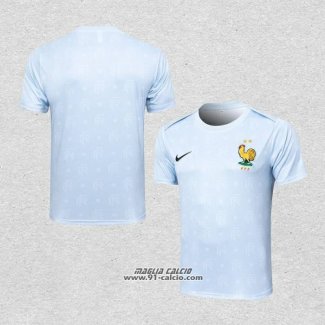 Maglia Allenamento Francia 2024-2025 Azzurro