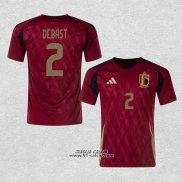 Prima Maglia Belgio Giocatore Debast 2024