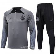 Tuta da Track Felpa Corinthians 2024-2025 Grigio