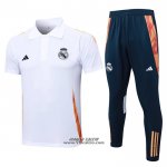 Conjunto Polo Real Madrid 2024-2025 Bianco