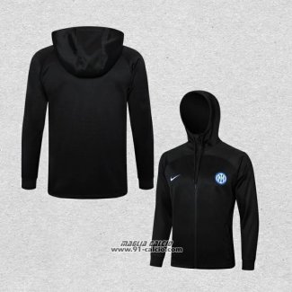 Giacca con Cappuccio Inter 2024-2025 Nero