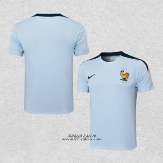 Maglia Allenamento Francia 2024-2025 Azzurro