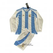 Prima Maglia Argentina Bambino Manica Lunga 2024