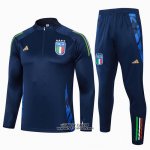 Tuta da Track Felpa Italia Bambino 2024-2025 Blu