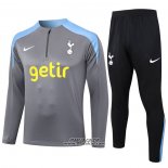 Tuta da Track Felpa Tottenham Hotspur 2024-2025 Grigio