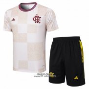 Tuta da Track Flamengo Manica Corta 2024-2025 Bianco - Pantaloncini