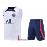 Tuta da Track Paris Saint-Germain Senza Maniche 2022-2023 Bianco