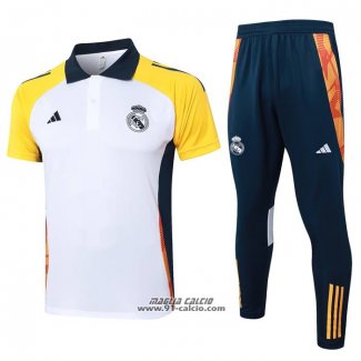 Conjunto Polo Real Madrid 2024-2025 Bianco