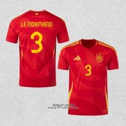 Prima Maglia Spagna Giocatore Le Normand 2024