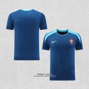 Maglia Allenamento Portogallo 2024-2025 Blu