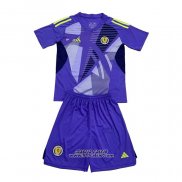 Maglia Scozia Portiere Bambino 2024 Blu