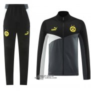 Tuta da Track Giacca Borussia Dortmund 2024-2025 Grigio