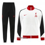 Tuta da Track Giacca Liverpool 2024-2025 Bianco