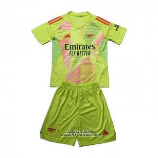 Maglia Arsenal Portiere Bambino 2024-2025 Verde