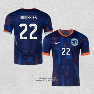 Seconda Maglia Paesi Bassi Giocatore Dumfries 2024