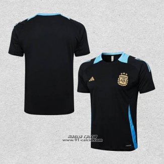 Maglia Allenamento Argentina 2024-2025 Nero