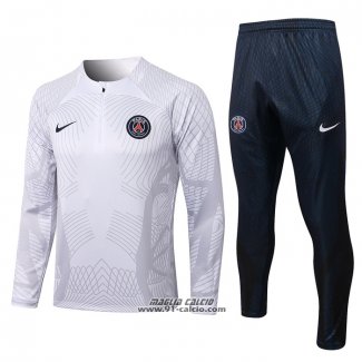 Tuta da Track Felpa Paris Saint-Germain 2022-2023 Bianco