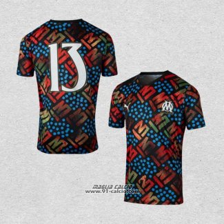 Maglia Prematch Olympique Marsiglia Africa 2024 Nero